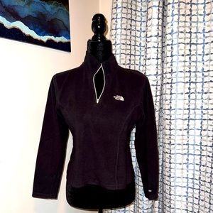 North Face Black Quarter Zip Fleece